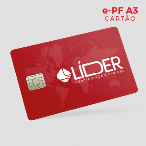 Certificado Digital para Pessoa Física A3 em cartão (e-PF A3)