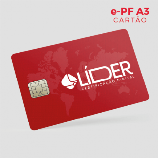 Certificado A3PF ( Pessoa Física) + Cartão e Leitora - Rede Brasil RP